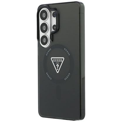 MagSafe Case for Samsung Galaxy S26 Ultra S948, Guess, IML Gradient Triangle Logo, Black