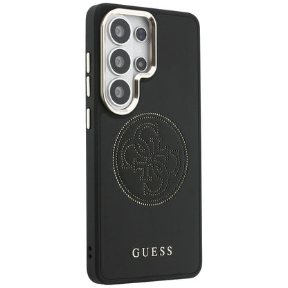 Θήκη MagSafe για Samsung Galaxy S26 Ultra S948, Guess, Perforated Logo, Μαύρη