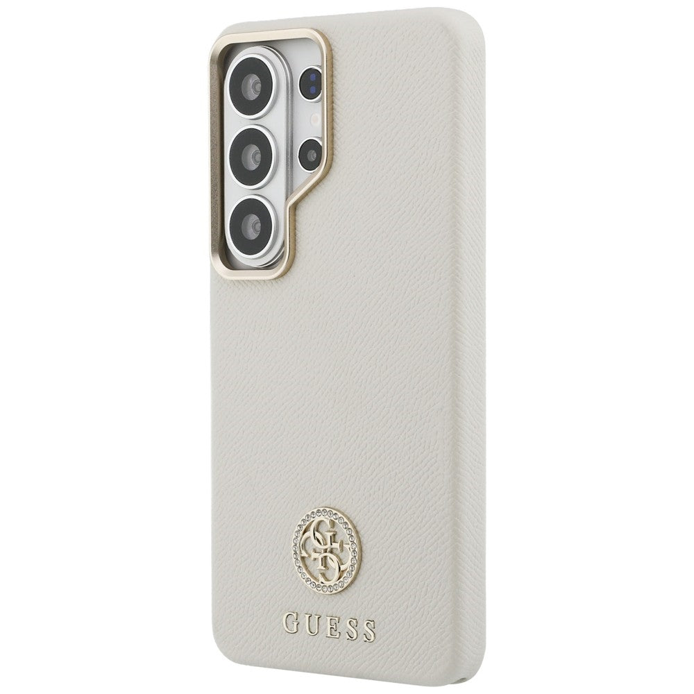Θήκη MagSafe για Samsung Galaxy S26 Ultra S948, Guess, Rhinestone Round Logo, Μπεζ