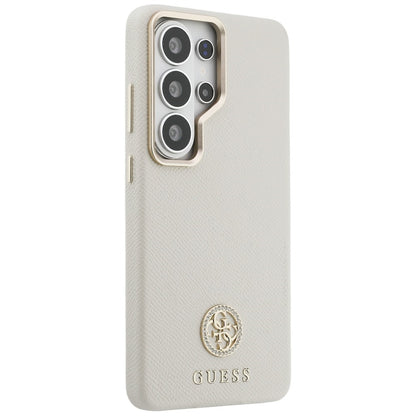 Θήκη MagSafe για Samsung Galaxy S26 Ultra S948, Guess, Rhinestone Round Logo, Μπεζ