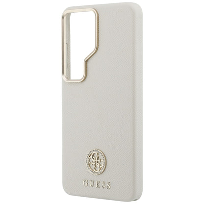 Θήκη MagSafe για Samsung Galaxy S26 Ultra S948, Guess, Rhinestone Round Logo, Μπεζ