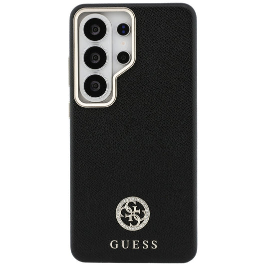 Θήκη MagSafe για Samsung Galaxy S26 Ultra S948, Guess, Rhinestone Round Logo, Μαύρη