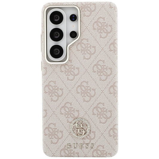 Θήκη MagSafe για Samsung Galaxy S26 Ultra S948, Guess, Rhinestone Round Logo, Ροζ