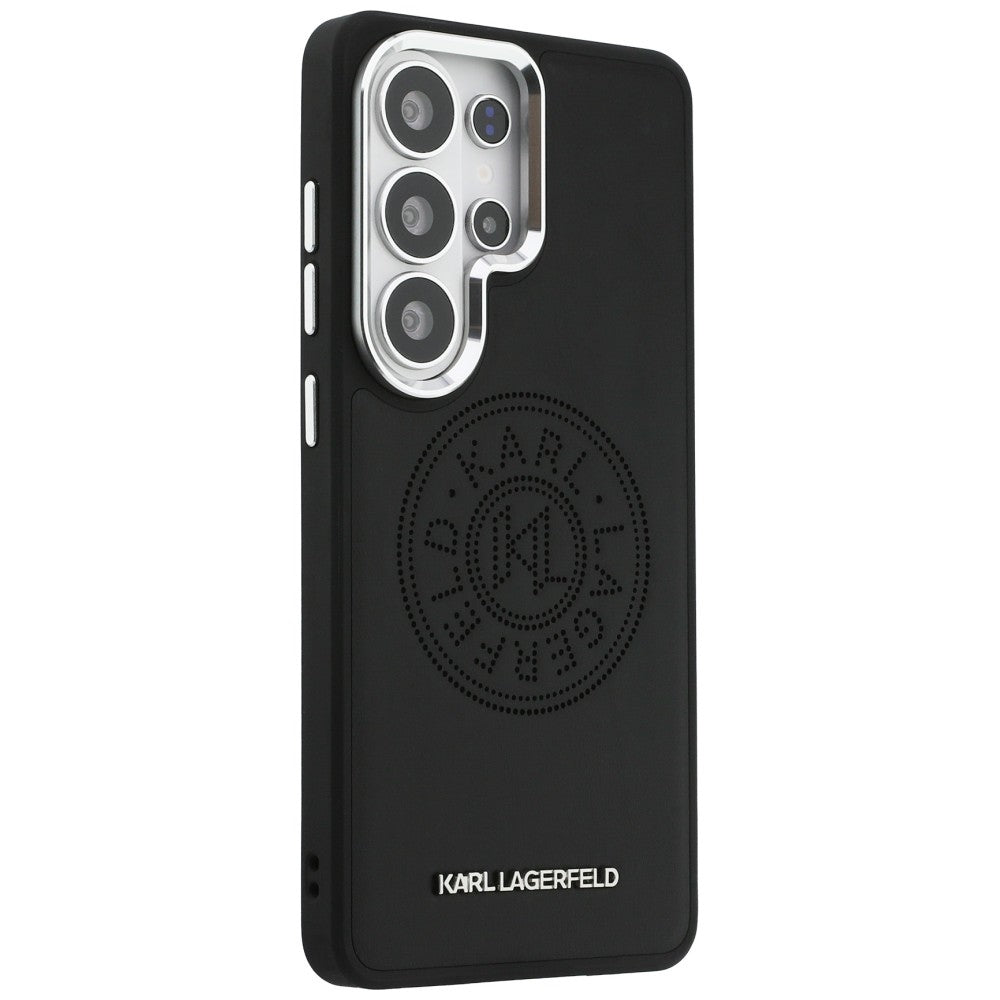 Θήκη MagSafe για Samsung Galaxy S26 Ultra S948, Karl Lagerfeld, Karl Round Point Logo, Μαύρη