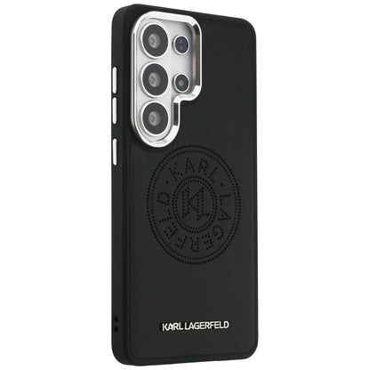 Θήκη MagSafe για Samsung Galaxy S26 Ultra S948, Karl Lagerfeld, Karl Round Point Logo, Μαύρη