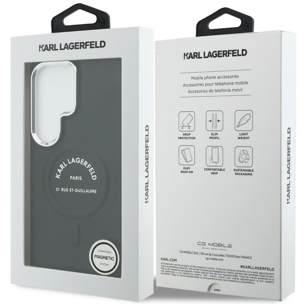 Θήκη MagSafe για Samsung Galaxy S26 Ultra S948, Karl Lagerfeld, Karl RSG Logo, Μαύρη