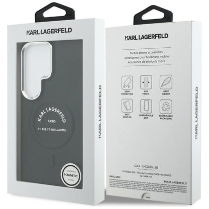Θήκη MagSafe για Samsung Galaxy S26 Ultra S948, Karl Lagerfeld, Karl RSG Logo, Μαύρη