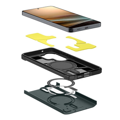 Θήκη MagSafe για Samsung Galaxy S26 Ultra S948, Spigen, Tough Armor, Πράσινο ACS10686