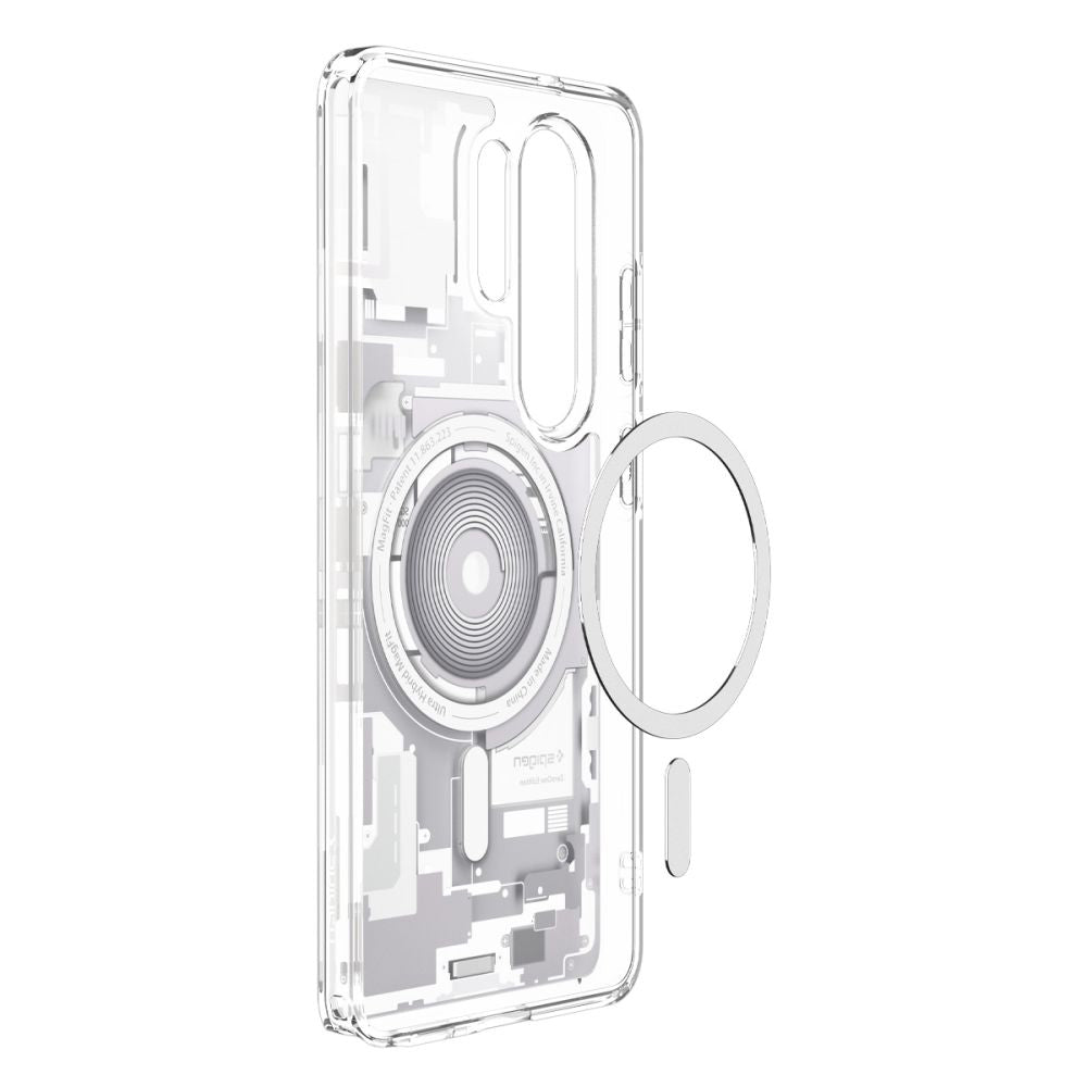 Θήκη MagSafe για Samsung Galaxy S26 Ultra S948, Spigen, Ultra Hybrid Zero One, Λευκή ACS10683