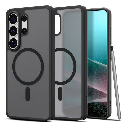 Θήκη MagSafe για Samsung Galaxy S26 Ultra S948, Spigen, Ultra Hybrid, Μαύρη Σατινέ ACS10681
