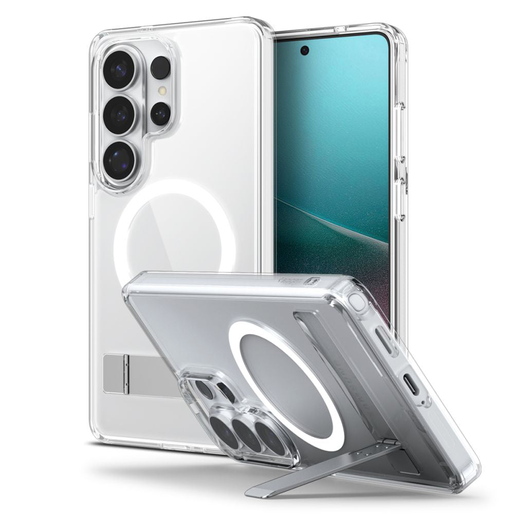 Θήκη MagSafe για Samsung Galaxy S26 Ultra S948, Spigen, Ultra Hybrid S, Διάφανη Λευκή ACS11032
