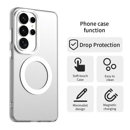 Θήκη MagSafe για Samsung Galaxy S26 Ultra, Techsuit, CandyCase, Λευκή