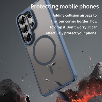 Θήκη MagSafe για Samsung Galaxy S26 Ultra S948, Techsuit, HaloFrost II, Μπλε Ναυτικό