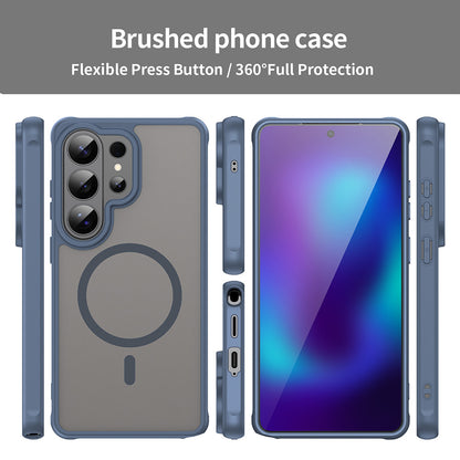 Θήκη MagSafe για Samsung Galaxy S26 Ultra S948, Techsuit, HaloFrost II, Μπλε Ναυτικό