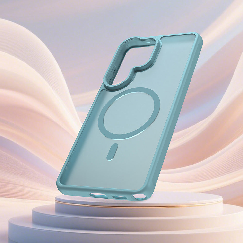 Θήκη MagSafe για Samsung Galaxy S26 Ultra S948, Techsuit, HaloFrost II, Ανοιχτό Πράσινο
