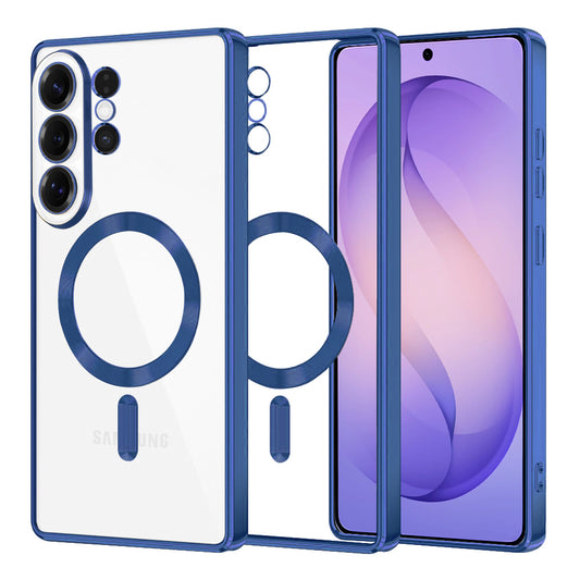 Θήκη MagSafe για Samsung Galaxy S26 Ultra, Techsuit, Luxury Crystal, Σκούρο Μπλε