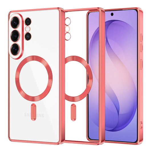 Θήκη MagSafe για Samsung Galaxy S26 Ultra, Techsuit, Luxury Crystal, Ροζ