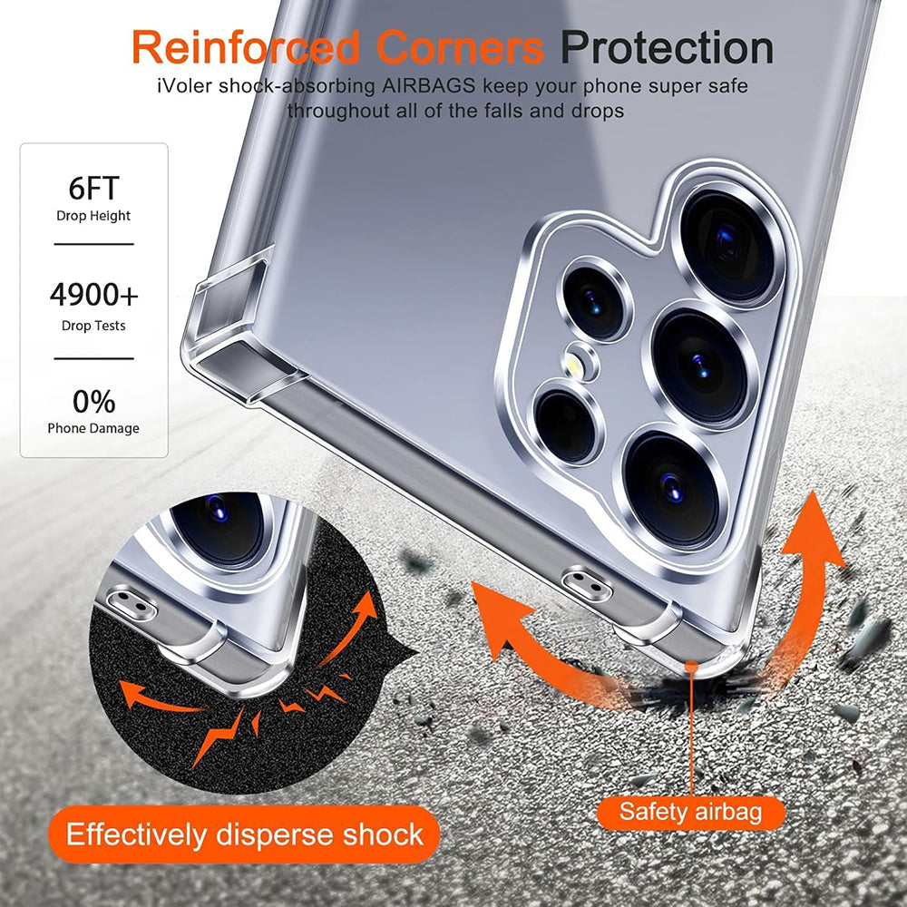 MagSafe Case for Samsung Galaxy S26 Ultra, Techsuit, Shockproof, Transparent