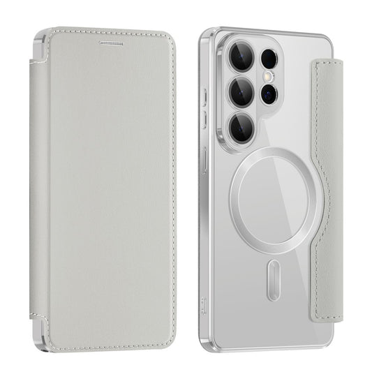 Θήκη MagSafe για Samsung Galaxy S26 Ultra, Techsuit, SmartMag Book, Γκρι