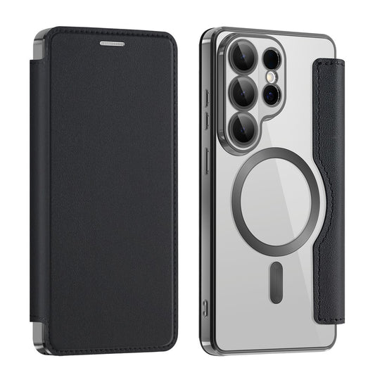 Θήκη MagSafe για Samsung Galaxy S26 Ultra, Techsuit, SmartMag Book, Μαύρη