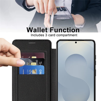 Θήκη MagSafe για Samsung Galaxy S26 Ultra S948, Techsuit, SmartMag Book, Μαύρη