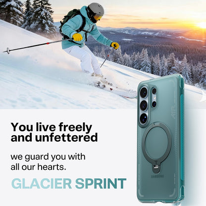 Θήκη MagSafe για Samsung Galaxy S26 Ultra, Torras, Ostand Spin Air, Πράσινη