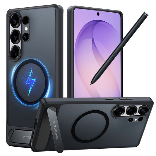 MagSafe Case for Samsung Galaxy S26 Ultra, Torras, Pstand, Black
