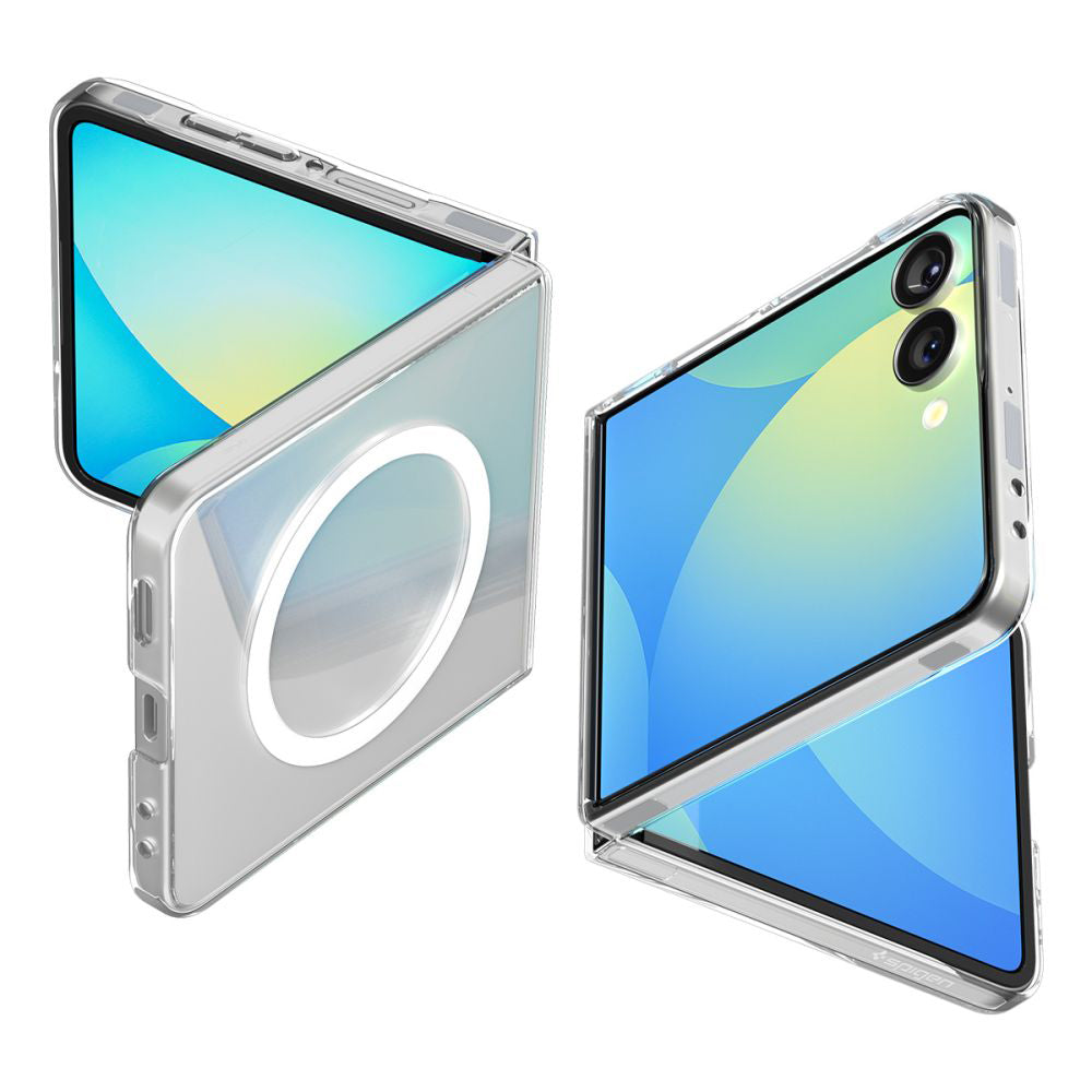MagSafe Case for Samsung Galaxy Z Flip7 F766, Spigen, Air Skin, Transparent ACS09556