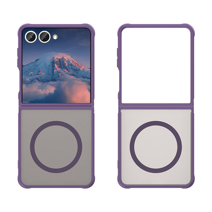 Θήκη MagSafe για Samsung Galaxy Z Flip7 F766, Techsuit, HaloFrost II, Μωβ