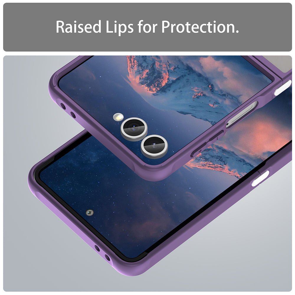 Θήκη MagSafe για Samsung Galaxy Z Flip7 F766, Techsuit, HaloFrost II, Μωβ