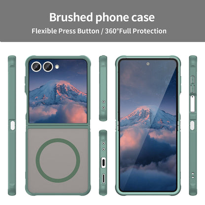 Θήκη MagSafe για Samsung Galaxy Z Flip7 F766, Techsuit, HaloFrost II, Πράσινο