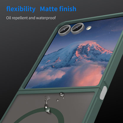 Θήκη MagSafe για Samsung Galaxy Z Flip7 F766, Techsuit, HaloFrost II, Πράσινο