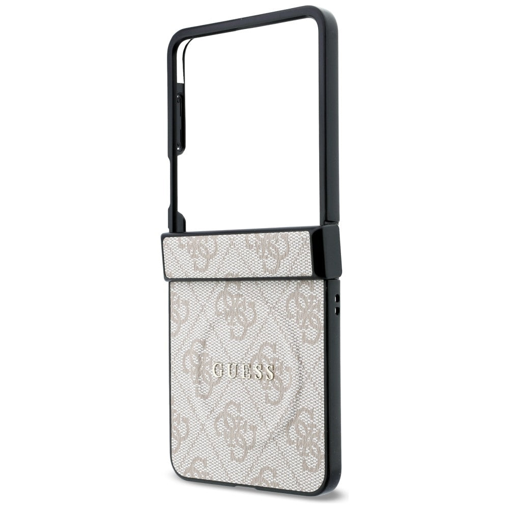 Θήκη MagSafe για Samsung Galaxy Z Flip8 F776, Guess, 4G Leather Classic, Ροζ