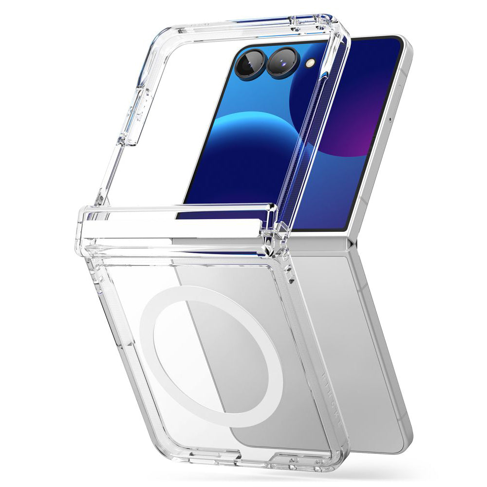 MagSafe Case for Samsung Galaxy Z Flip8 F776, Ringke, Fusion Flap, Transparent