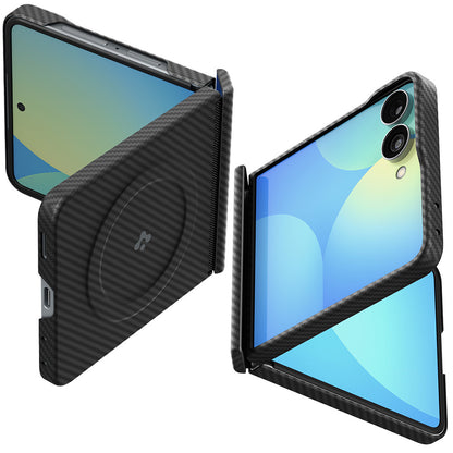 MagSafe Case for Samsung Galaxy Z Flip8 F776, Spigen, Air Skin, Black ACS11513