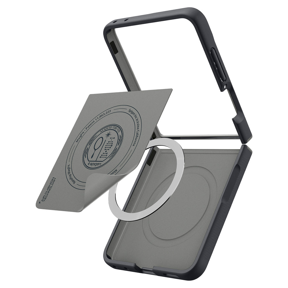 Θήκη MagSafe για Samsung Galaxy Z Flip8 F776, Spigen, Caseology Nano Pop, Μαύρη ACS11523