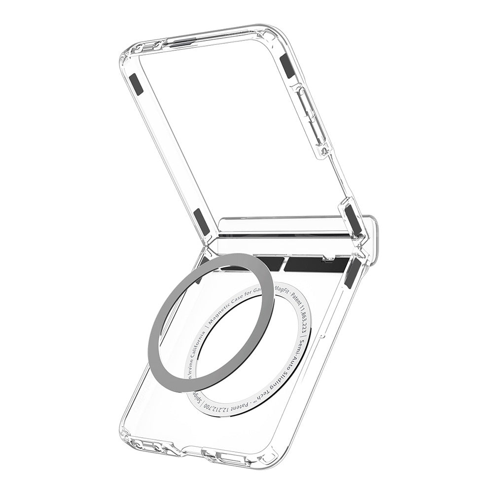 MagSafe Case for Samsung Galaxy Z Flip8 F776, Spigen, Ultra Hybrid Pro, Clear White ACS11524