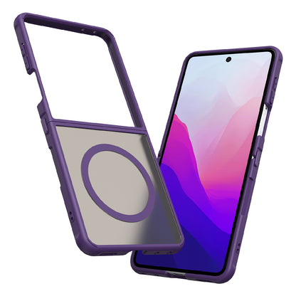 Θήκη MagSafe για Samsung Galaxy Z Flip8 F776, Techsuit, HaloFrost II, Μωβ