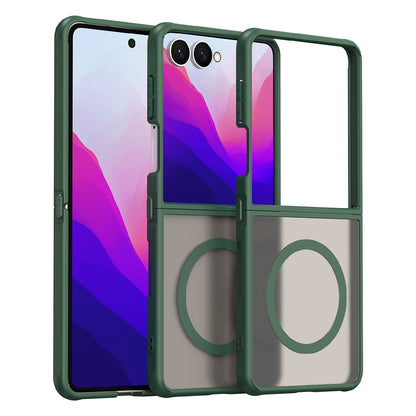 MagSafe Case for Samsung Galaxy Z Flip8 F776, Techsuit, HaloFrost II, Green