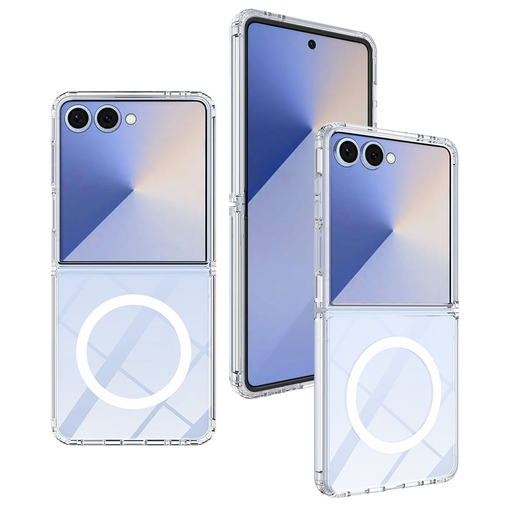 MagSafe Case for Samsung Galaxy Z Flip8 F776, Techsuit, Pro, Transparent