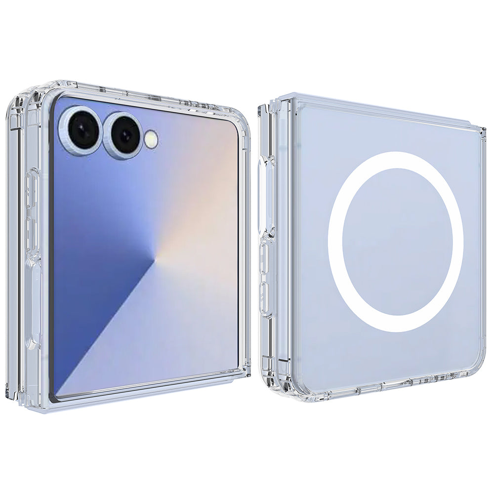 MagSafe Case for Samsung Galaxy Z Flip8 F776, Techsuit, Pro, Transparent