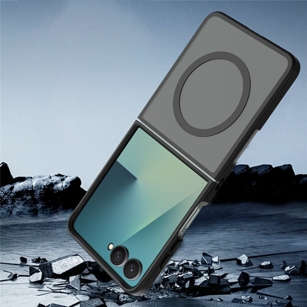MagSafe Case for Samsung Galaxy Z Flip8 F776, Techsuit, PureFrost, Satin Black
