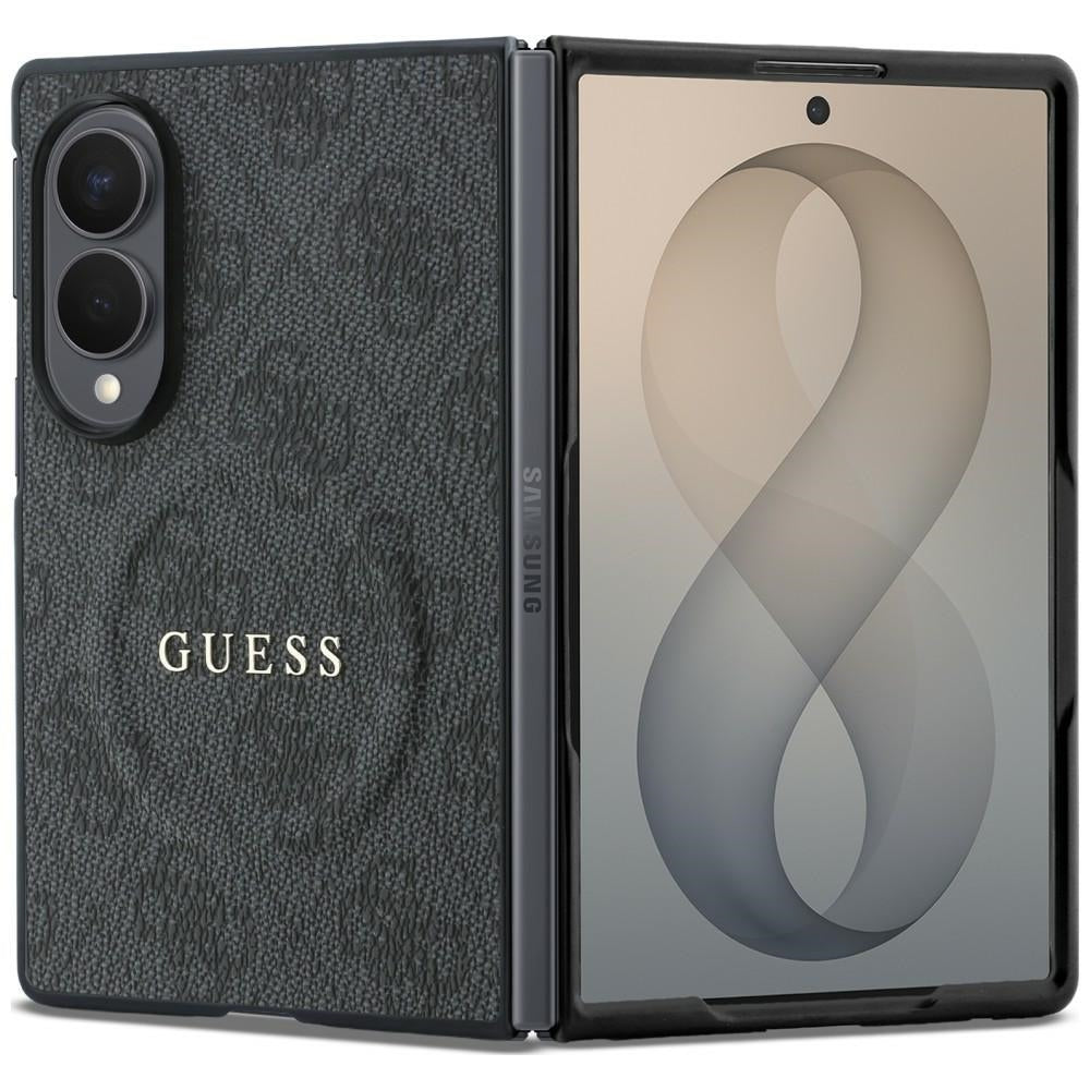 Θήκη MagSafe για Samsung Galaxy Z Fold8 F971, Guess, 4G Leather Classic, Μαύρο