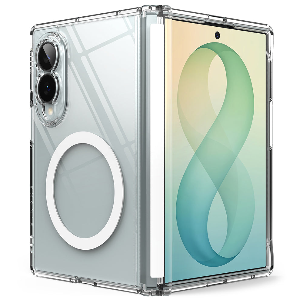 MagSafe Case for Samsung Galaxy Z Fold8 F971, Ringke, Fusion Flap, Transparent