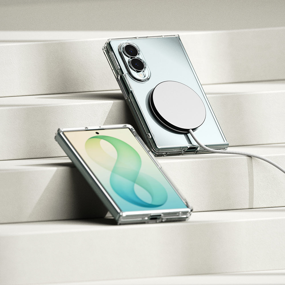 Θήκη MagSafe για Samsung Galaxy Z Fold8 F971, Ringke, Fusion, Διάφανη