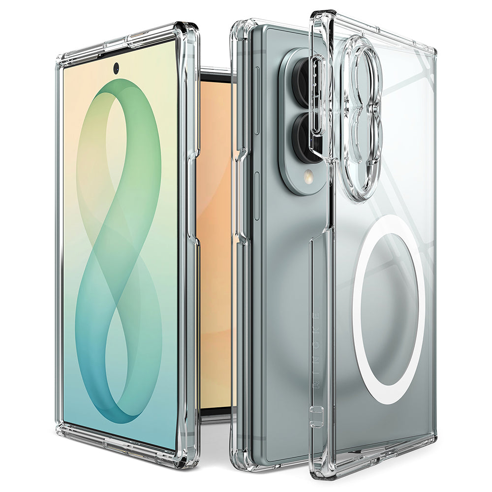 Θήκη MagSafe για Samsung Galaxy Z Fold8 F971, Ringke, Fusion, Διάφανη