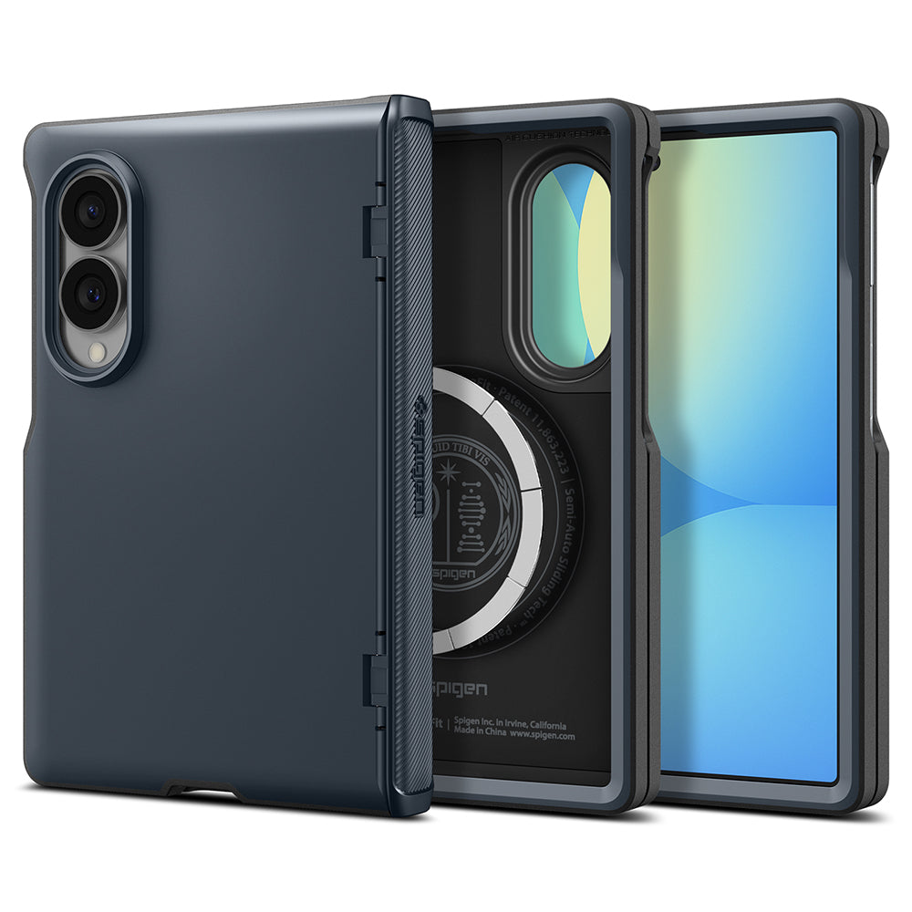 MagSafe Case for Samsung Galaxy Z Fold8 F971, Spigen, Slim Armor Pro, Blue ACS11951