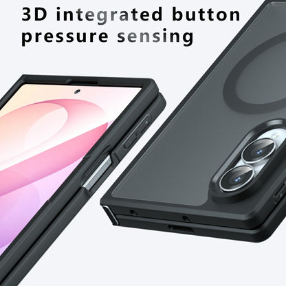 Θήκη MagSafe για Samsung Galaxy Z Fold8 F971, Techsuit, PureFrost, Μαύρο Σατινέ