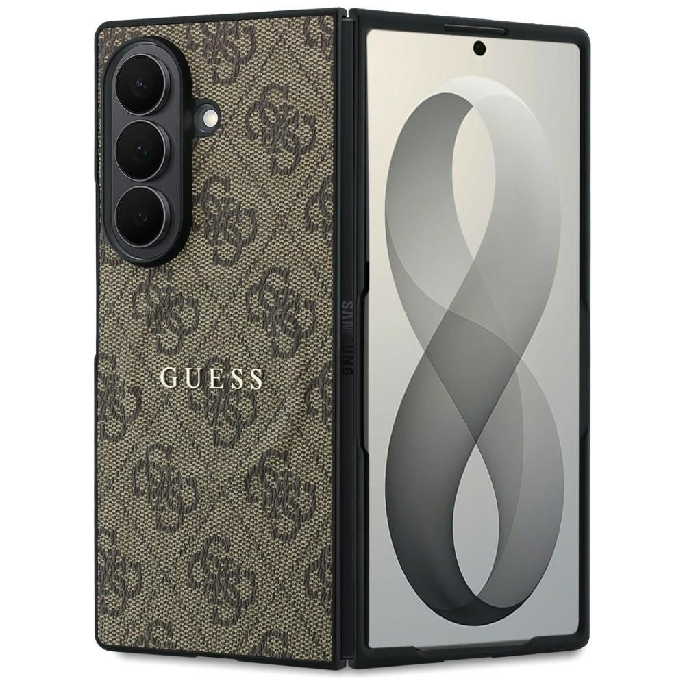 Θήκη MagSafe για Samsung Galaxy Z Fold8 Ultra F976, Guess, 4G Leather Classic, Καφέ