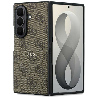 Θήκη MagSafe για Samsung Galaxy Z Fold8 Ultra F976, Guess, 4G Leather Classic, Καφέ